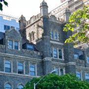 Located at 630 Riverside Dr., NYC., St. Walburga's Academy, currently Fortune Society Academy, is used as part of a re-entry program for former prison inmates.