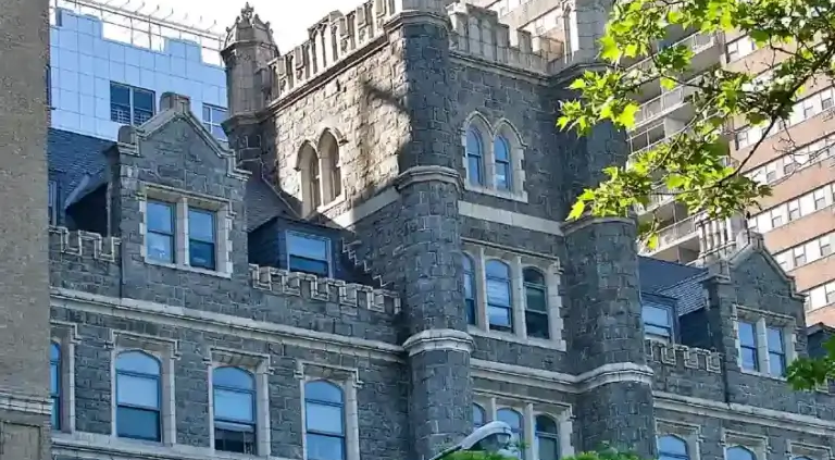 Located at 630 Riverside Dr., NYC., St. Walburga's Academy, currently Fortune Society Academy, is used as part of a re-entry program for former prison inmates.
