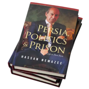 Persia, Politics & Prison: A Life in Three Parts, a book about prison reform in the United States by Hassan Nemazee. 