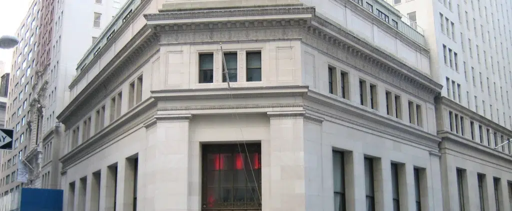 Banks like the one shown, often blacklist former felons from opening bank accounts.